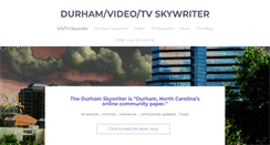 Desktop Screenshot of durhamskywriter.com